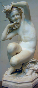 Carpeaux's Girl With Shell - Marble in National Gallery of Art, Washington DC (Wikimedia Commons, adjusted)