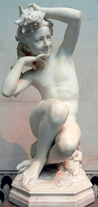 Carpeaux's Girl With Shell - Marble in National Gallery of Art, Washington DC (Wikimedia Commons, adjusted)