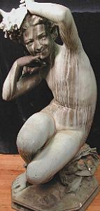 Carpeaux's Girl with Shell - weathered stone version