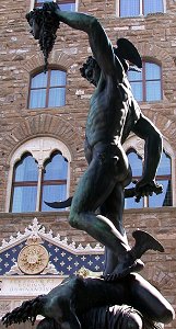 Cellini's Perseus: low left view 1