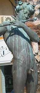 F�lix Maurice Charpentier - L'Improvisateur (lifesize bronze, Bandol, France)