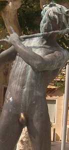 F�lix Maurice Charpentier - L'Improvisateur (lifesize bronze, Bandol, France)