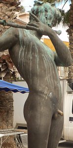 F�lix Maurice Charpentier - L'Improvisateur (lifesize bronze, Bandol, France)