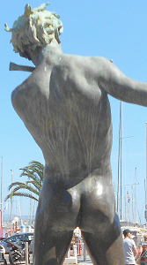 F�lix Maurice Charpentier - L'Improvisateur (lifesize bronze, Bandol, France)