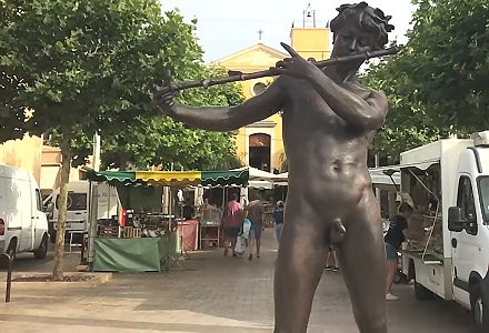 F�lix Maurice Charpentier - L'Improvisateur (lifesize 2021 replica, Bandol, France)