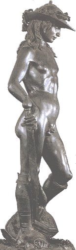 I am a living statue of Donatello's David