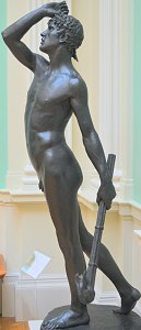 Linos by Edward Onslow Ford - left