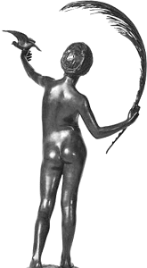 Peace by Edward Onslow Ford - rare back view