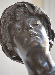 Peace by Edward Onslow Ford - detail of face