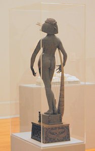 The Singer by Edward Onslow Ford - back left in glass case