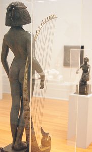 The Singer by Edward Onslow Ford - back right (and Applause by Ford, front left, with reflection of The Nymph of Loch Awe by F W Pomeroy)