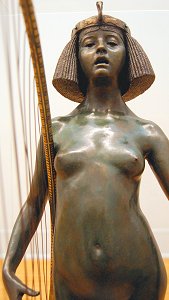 The Singer by Edward Onslow Ford - head and torso, front