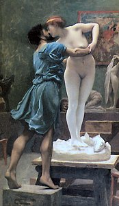 Pygmalion and Galatea (version showing Galatea from the front) by Jean L�on G�r�me