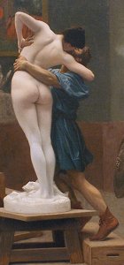 Pygmalion and Galatea (version showing Galatea from the back) by Jean L�on G�r�me