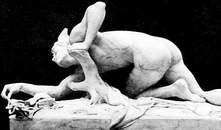 Mercury by Idrac - left view, black and white Mercury by Idrac - left view, black and white