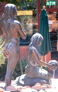 Susan Kliewer - Sinagua couple, Sedona, Arizona - above back right