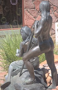 Susan Kliewer - Sinagua couple, Sedona, Arizona - above back left