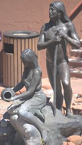 Susan Kliewer - Sinagua couple, Sedona, Arizona - above front left