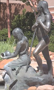 Susan Kliewer - Sinagua couple, Sedona, Arizona - above front left