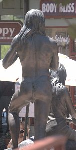 Susan Kliewer - Sinagua couple, Sedona, Arizona - above back slightly right - 'Happy Body Bliss'