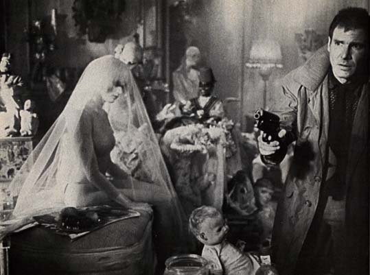 Blade Runner - Pris hides from Deckard