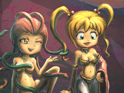 Medusa and Gypsy by BrianLukArt on Deviantart (still frame)