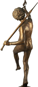 Moulin's Find at Pompeii statuette - back left