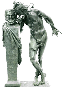 Moulin's A Secret from On High - bronze statuette