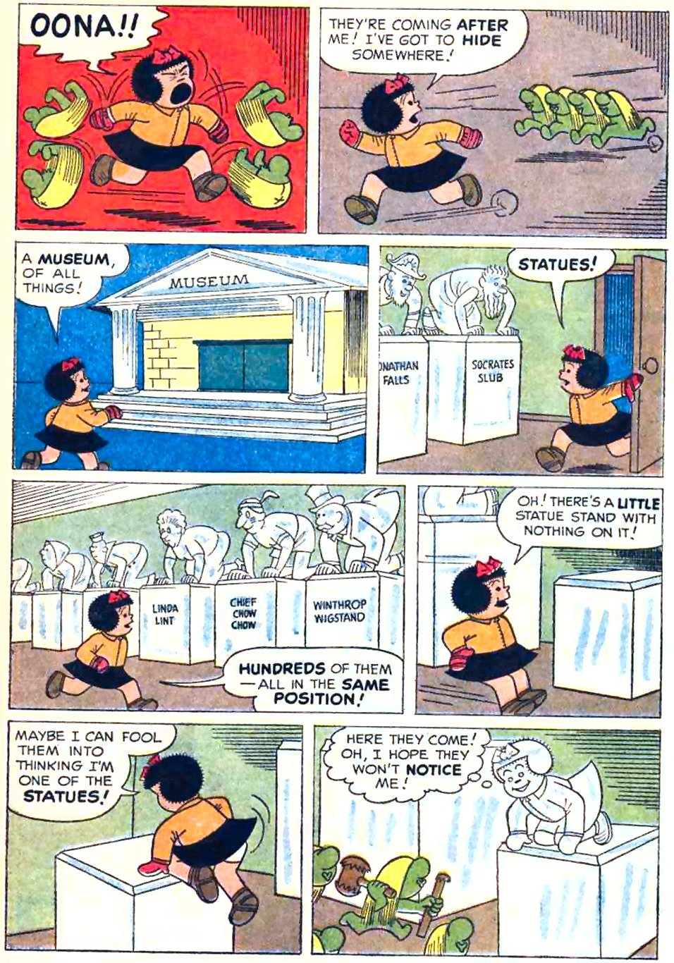 Nancy and the Statues 5