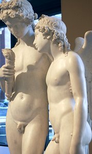 George Rennie - Cupid Rekindling Hymen's Torch (front left)