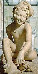 Rude's Fisherboy, Louvre - front view