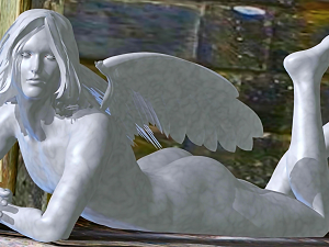 The Prone Angel - art by MCTek