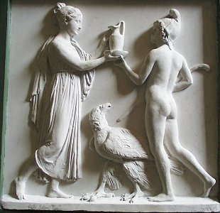 Hebe and Ganymede by Bertel Thorvaldsen