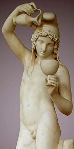 Ganymede Pouring Wine by by Bertel Thorvaldsen