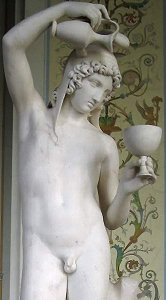 Ganymede Pouring Wine by by Bertel Thorvaldsen