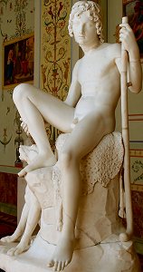 Shepherd Boy with his Dog by Bertel Thorvaldsen - front left view 5