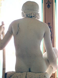 Shepherd Boy with his Dog by Bertel Thorvaldsen - back view