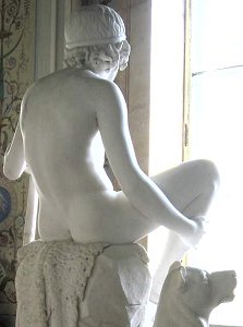 Shepherd Boy with his Dog by Bertel Thorvaldsen - back right view