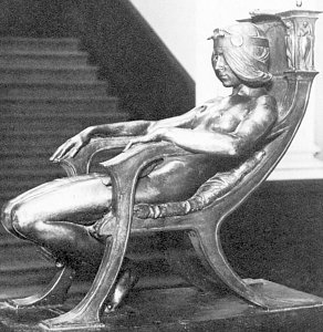 Spirit of Contemplation by Albert Toft : Left side