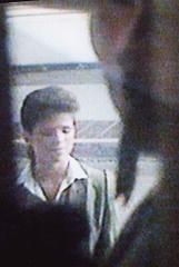 Joan seen through the window