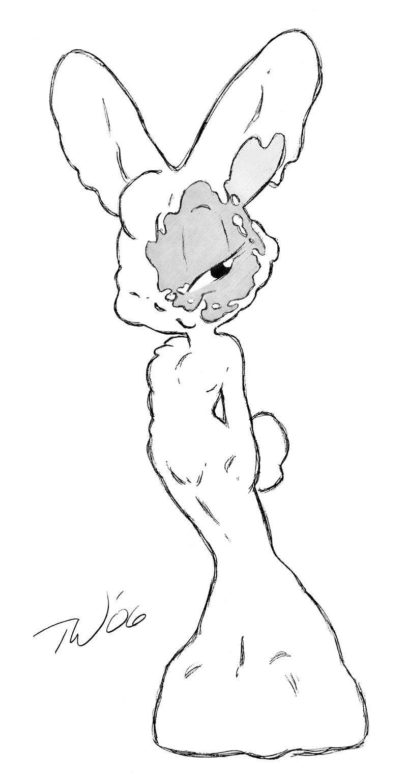 Taral Wayne - Cement Lawn Bunny