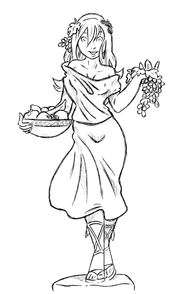 Taral Wayne - Peasant Girl in Marble Taral Wayne - Peasant Girl in Marble